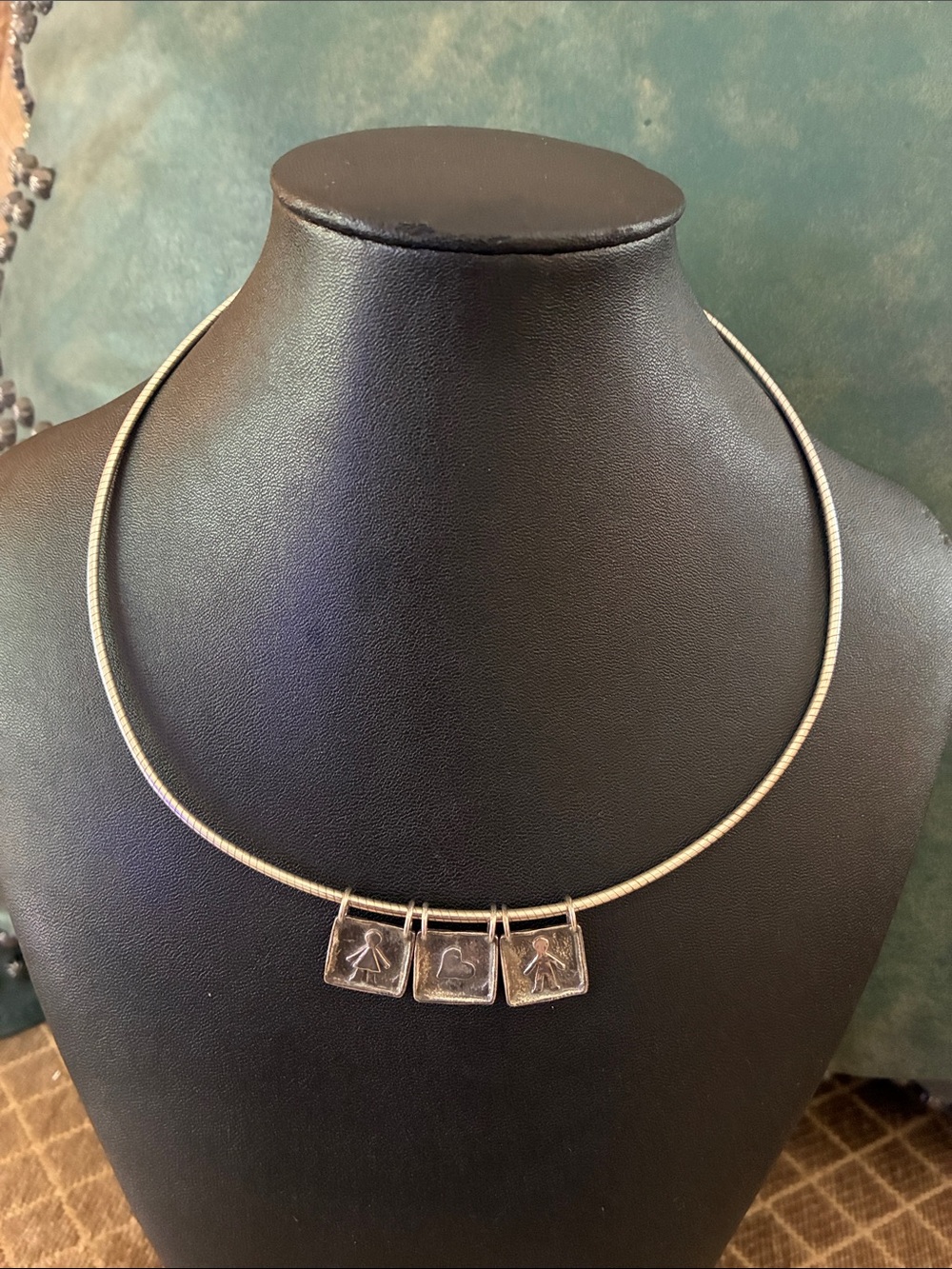 Silpada sterling omega chain necklace. 16” N111 comes with the three charms